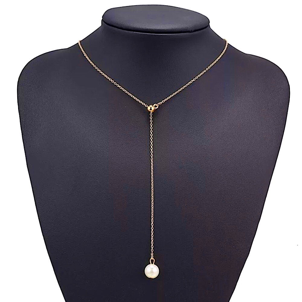 ⚜️[𝟯/$𝟭𝟴]⚜️Gold Pearl Delicate Drop Choker NEW - Picture 5 of 10